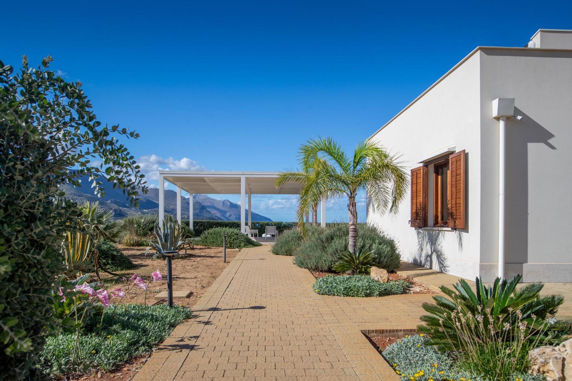 Villa Etesiae Castellammare del Golfo Bagian luar foto