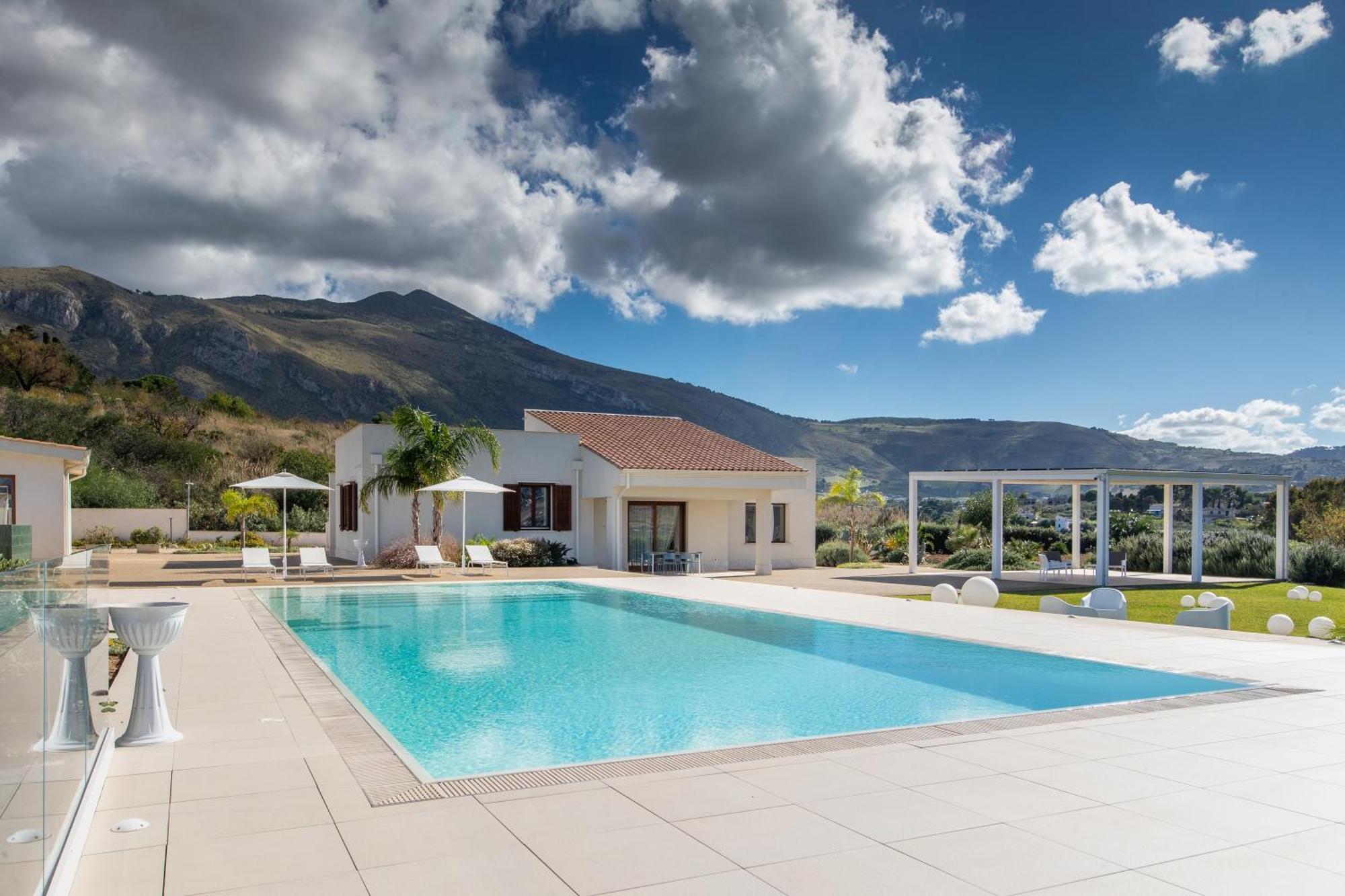 Villa Etesiae Castellammare del Golfo Bagian luar foto