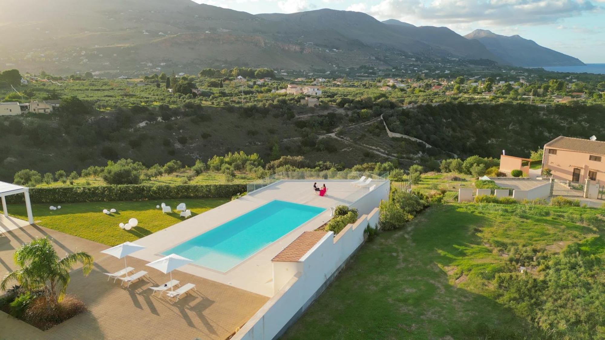 Villa Etesiae Castellammare del Golfo Bagian luar foto